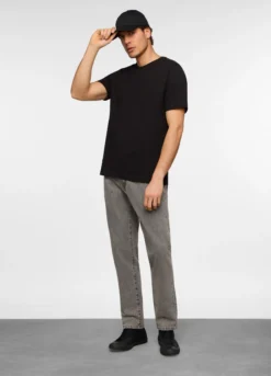 Jeans 5 tasche slim fit in denim uomo