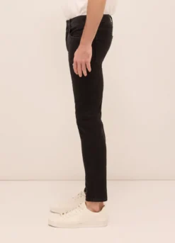 Jeans 5 tasche slim fit in denim di cotone stretch uomo