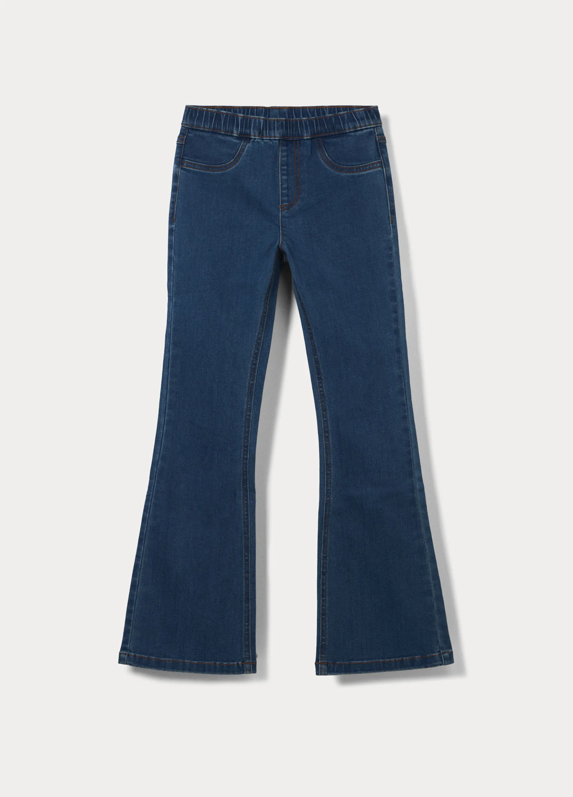 Jeggings flare fit in stretch denim ragazza