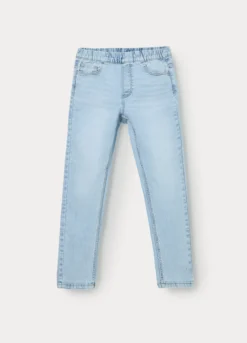 Jeggings in denim misto cotone bambino