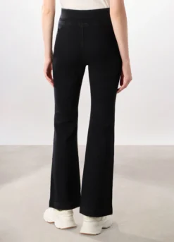 Jeggings flare fit in denim misto cotone donna