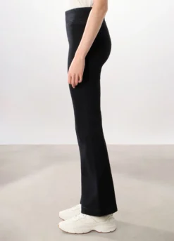 Jeggings flare fit in denim misto cotone donna