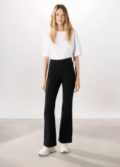 Jeggings flare fit in denim misto cotone donna
