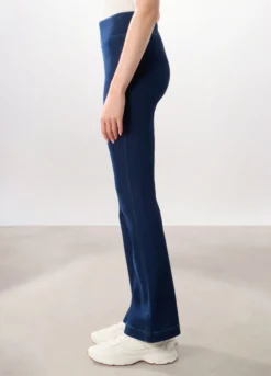 Jeggings flare fit in denim misto cotone donna