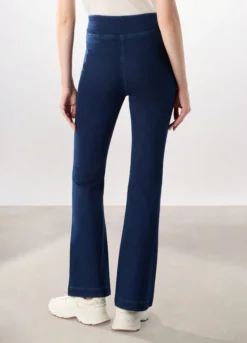 Jeggings flare fit in denim misto cotone donna