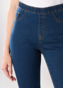 Jeggings in denim misto cotone donna