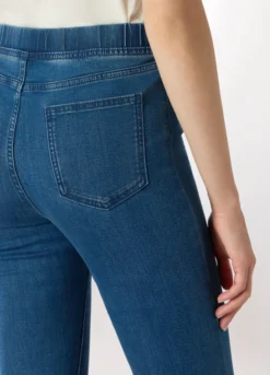 Jeggings in denim misto cotone stretch donna