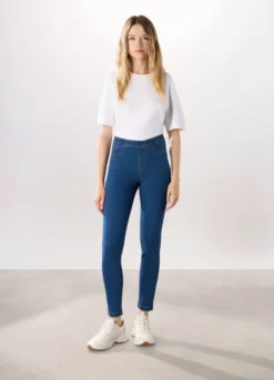 Jeggings in denim misto cotone donna