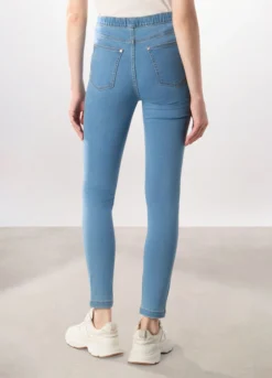 Jeggings in denim misto cotone donna