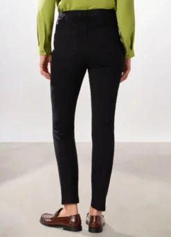 Jeggings in stretch denim di misto cotone donna