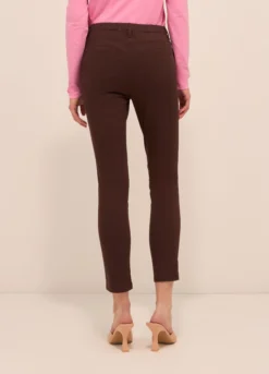Jeggings in twill di misto cotone donna