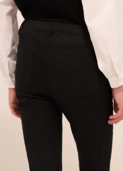 Jeggings in twill di misto cotone donna
