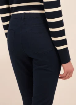 Jeggings in twill di misto cotone donna