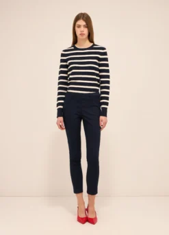Jeggings in twill di misto cotone donna