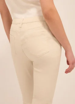 Jeggings in twill di misto cotone donna