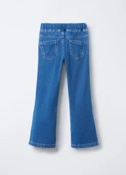 Jeggings misto cotone garzato stretch Flare Fit bambina