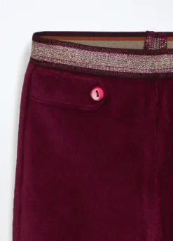 Jeggings velour misto cotone bambina