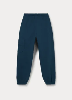 Jogger cargo in french terry di puro cotone bambino