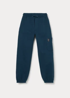 Jogger cargo in french terry di puro cotone bambino