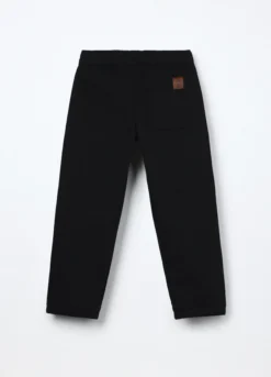 Jogger cargo in french terry denim bambino