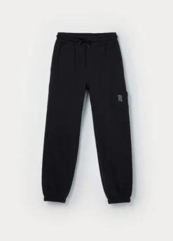 Jogger cargo in french terry di puro cotone bambino