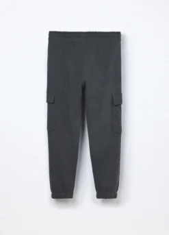 Jogger cargo in french terry di puro cotone ragazzo