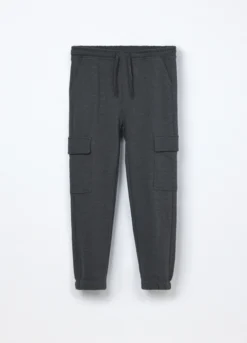 Jogger cargo in french terry di puro cotone ragazzo
