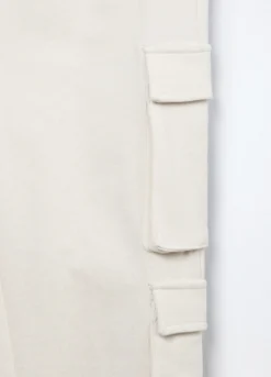 Jogger cargo in french terry di puro cotone ragazza