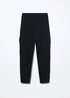 Jogger cargo in french terry di puro cotone ragazzo