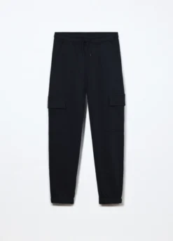 Jogger cargo in french terry di puro cotone ragazzo