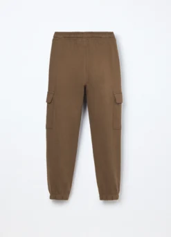 Jogger cargo in french terry di puro cotone ragazzo