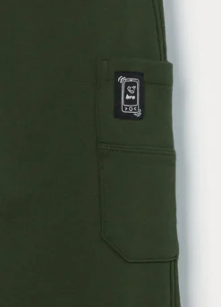 Jogger cargo in french terry di puro cotone bambino