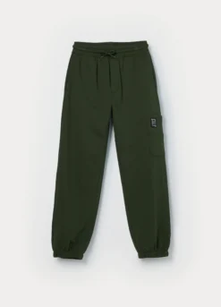 Jogger cargo in french terry di puro cotone bambino