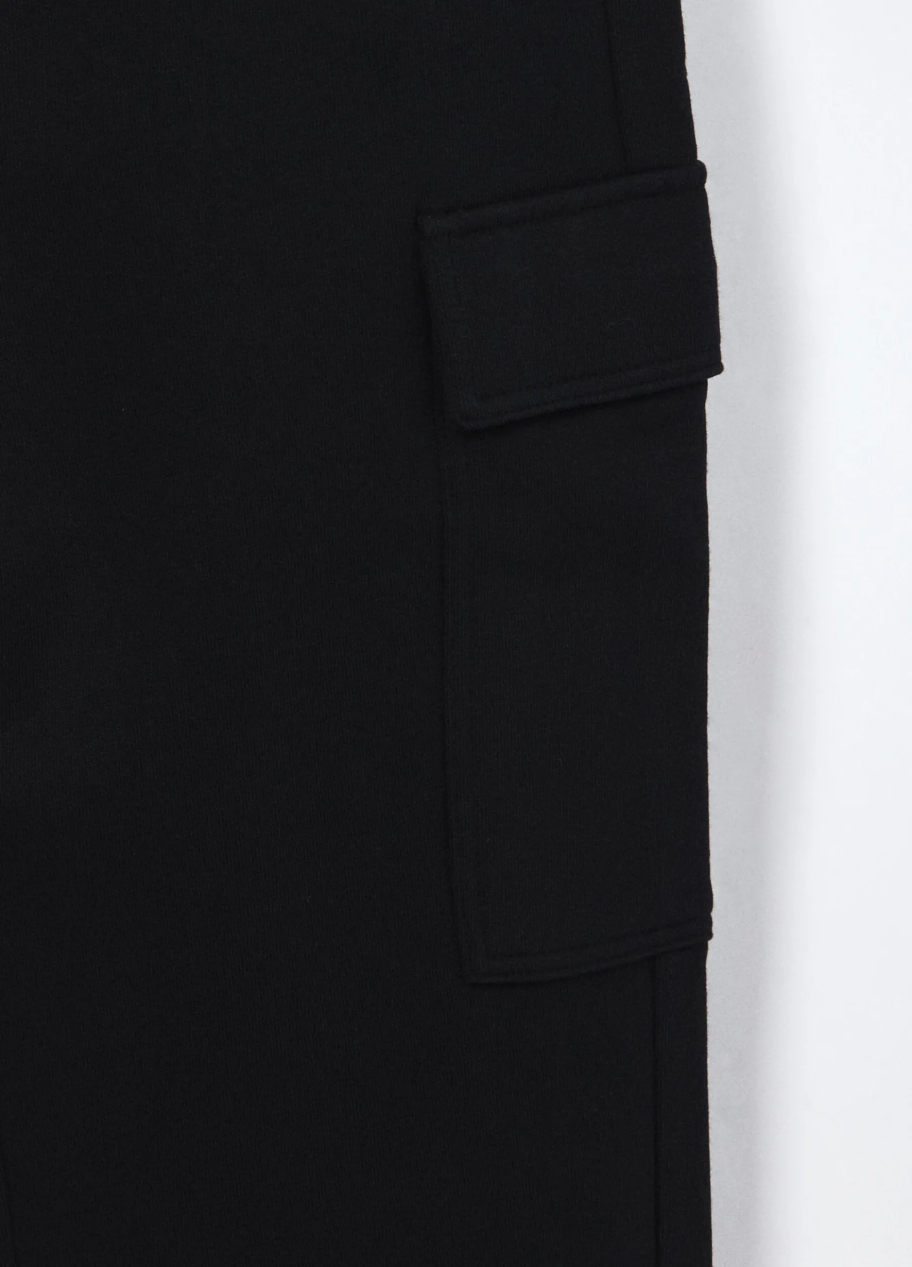 Jogger cargo in puro cotone fleece ragazzo