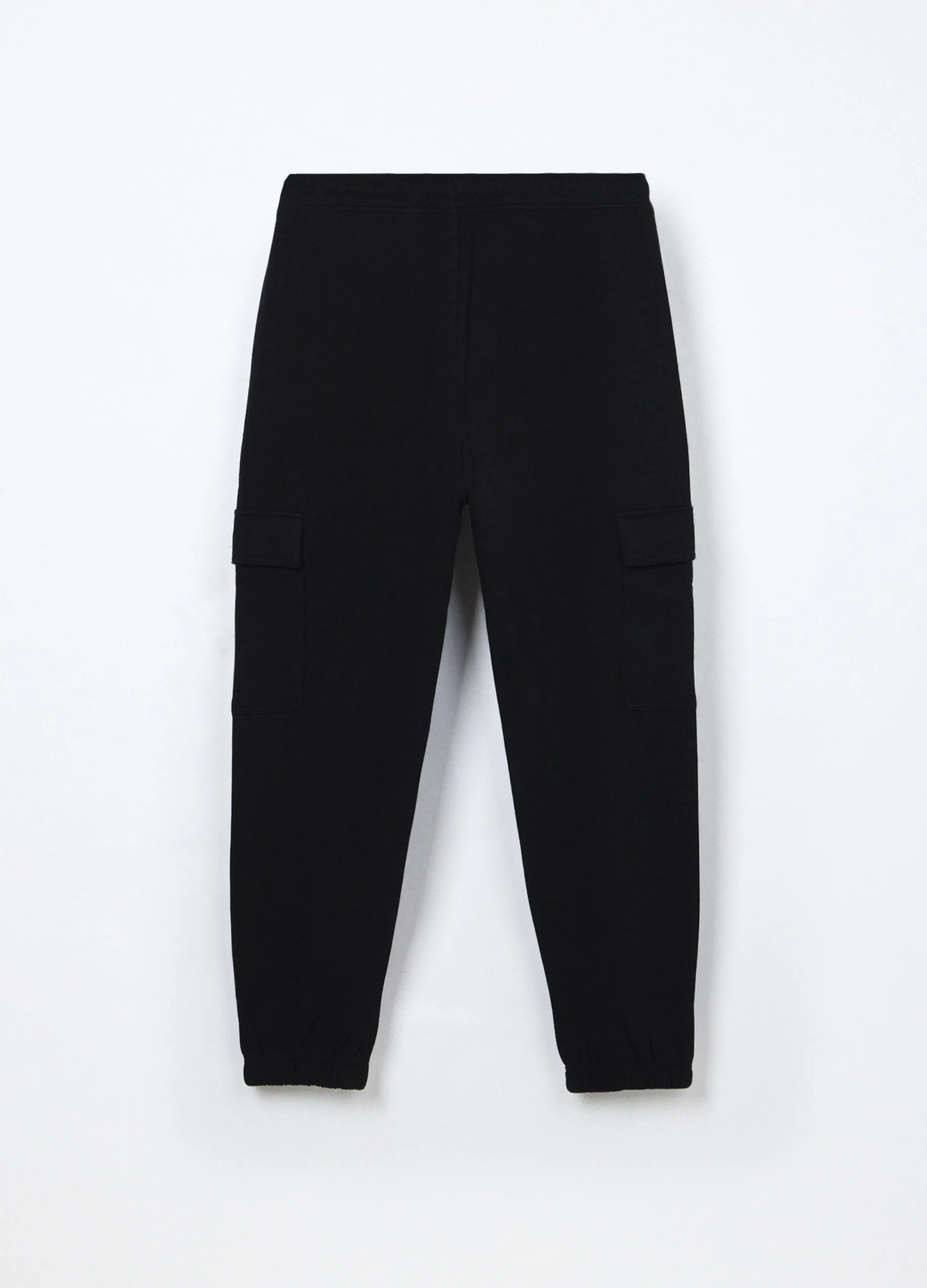 Jogger cargo in puro cotone fleece ragazzo