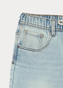 Jogger fit straight in denim bambino