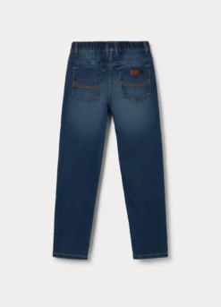 Jogger fit straight in denim bambino