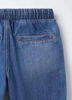 Jogger in denim di cotone misto viscosa Relaxed Fit bambino
