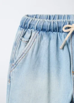 Jogger in denim di cotone misto viscosa Relaxed Fit bambino