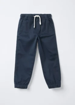 Jogger in denim di cotone garzato Relaxed Fit bambino