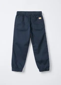 Jogger in denim di cotone garzato Relaxed Fit bambino