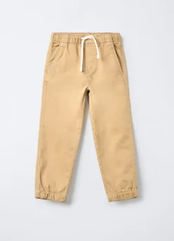 Jogger in denim di cotone garzato Relaxed Fit bambino