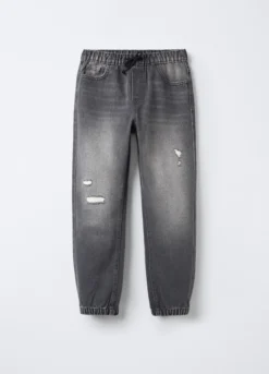 Jogger in denim misto cotone Comfort Fit ragazzo