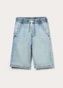 Jogger in denim misto cotone ragazzo