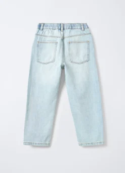 Jogger in denim misto viscosa Baggy Fit bambino