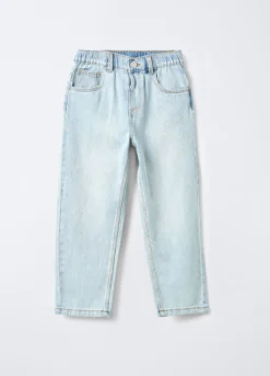 Jogger in denim misto viscosa Baggy Fit bambino