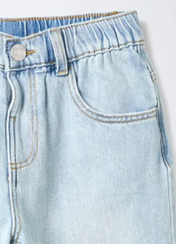 Jogger in denim misto viscosa Baggy Fit bambino