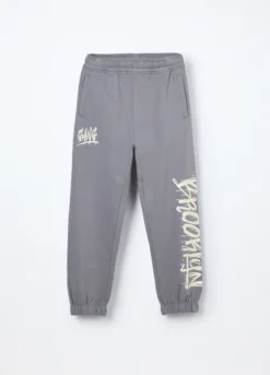 Jogger in felpa di puro cotone ragazzo