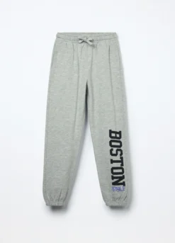 Jogger in french terry di puro cotone bambina