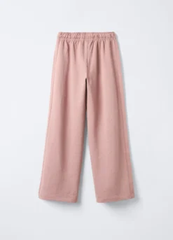 Jogger in misto cotone garzato Wide Leg ragazza